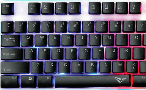 Alcatroz Spill Proof XKB100 Gaming Keyboard with RGB lighting (English US) Silver