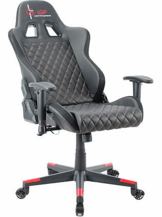 Lamtech LGP022179 Gaming Chair with Adjustable Armrests and RGB Lighting Black