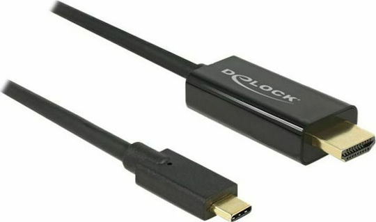 DeLock HDMI 1.3 Cable HDMI male - USB-C male 3m Black