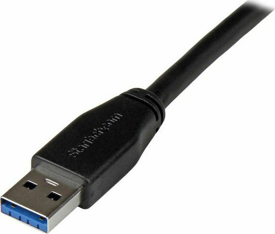 StarTech USB 3.0 Cable USB-A male - USB-B male Μαύρο 10m USB3SAB10M