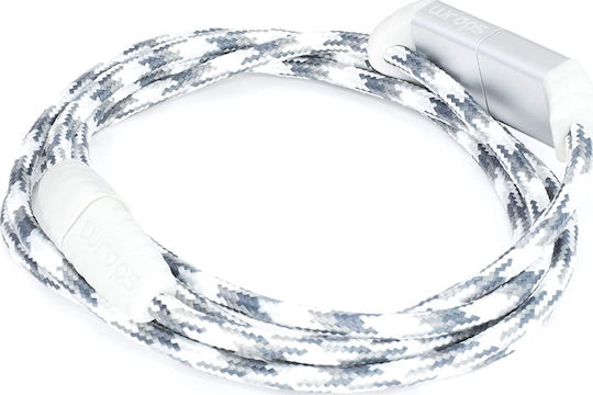Wraps Cablu Braided USB-A La Lightning Alb 1m WCLS-V17