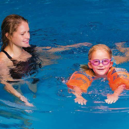Zoggs Roll Ups Swimming Armbands Age 1-6 Red