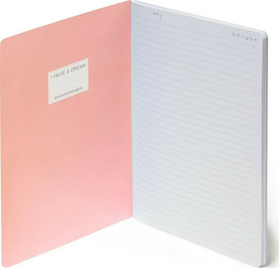 Legami Milano Panda Notebook B5 Ruled Pink