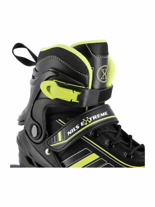Nils 2 1 In-line & Hockey Inline Αυξομειούμενα Rollers Μαύρα Παιδικά
