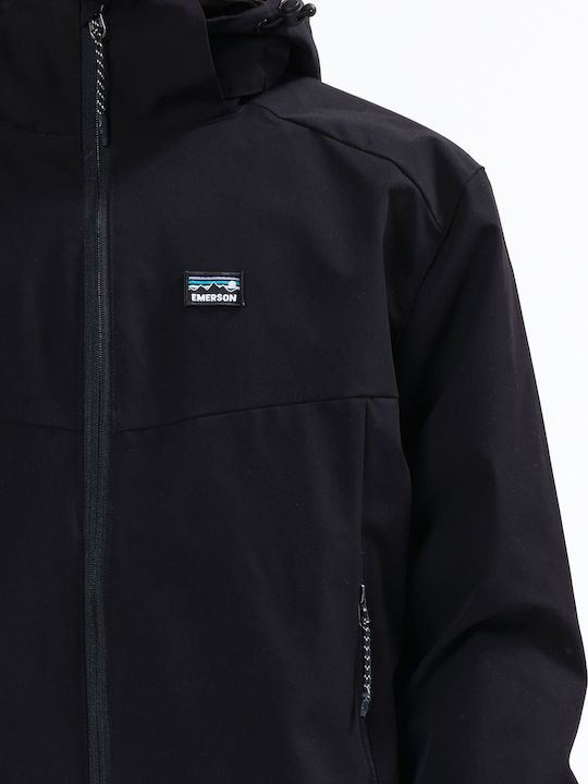 Geci Barbati 3 În 1 Iarnă Waterproof și cu Protecție Împotriva Vântului Negru