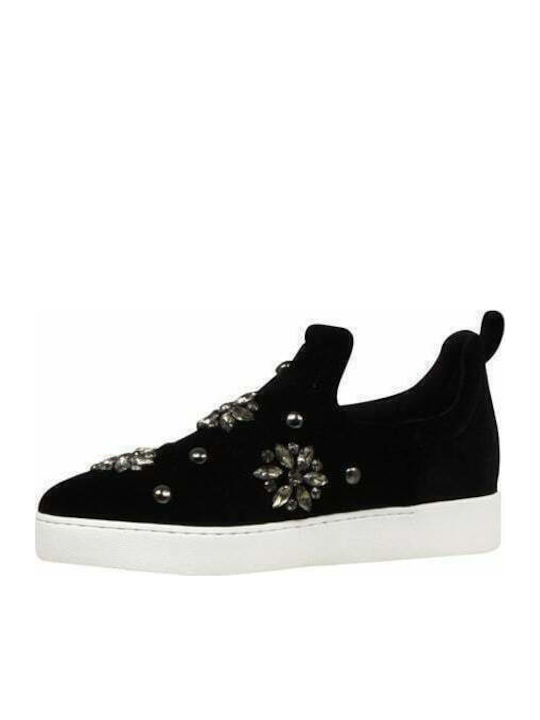 Perfume2 Athletic Material Slip-on-uri pentru femei Negru