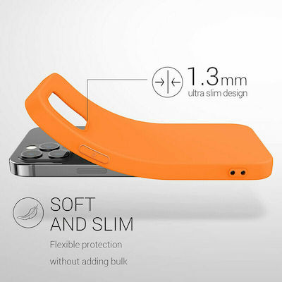 KWmobile Rubberized Silicone Back Cover Cosmic Orange (iPhone 12 Pro Max)