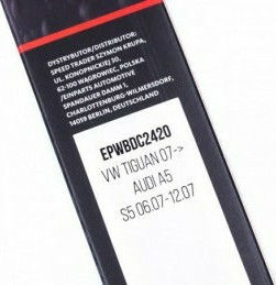 Einparts Front Set Car Wiper Blades 600mm/500mm