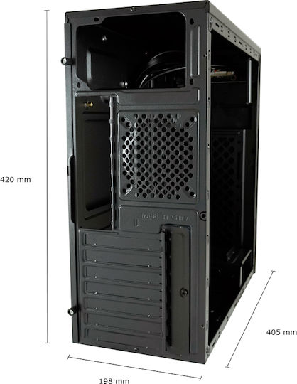 LC-Power 7039B Midi-Turm Computergehäuse Schwarz