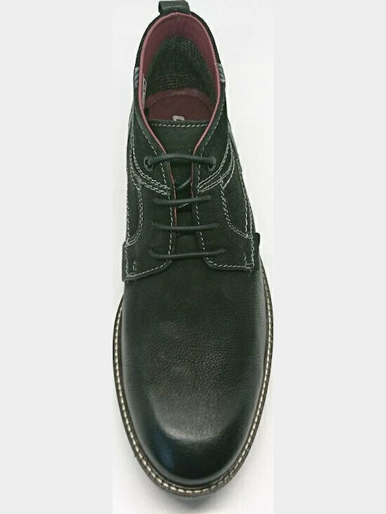 A187-303 Leather Men's Boots Black Matte