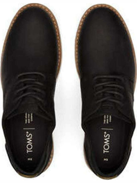 Laced Up  Men's Leather Casual Shoes Black
