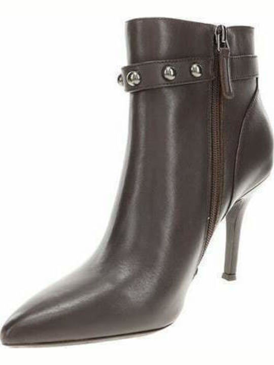 Fatrina Leather Women's Ankle Boots Brown