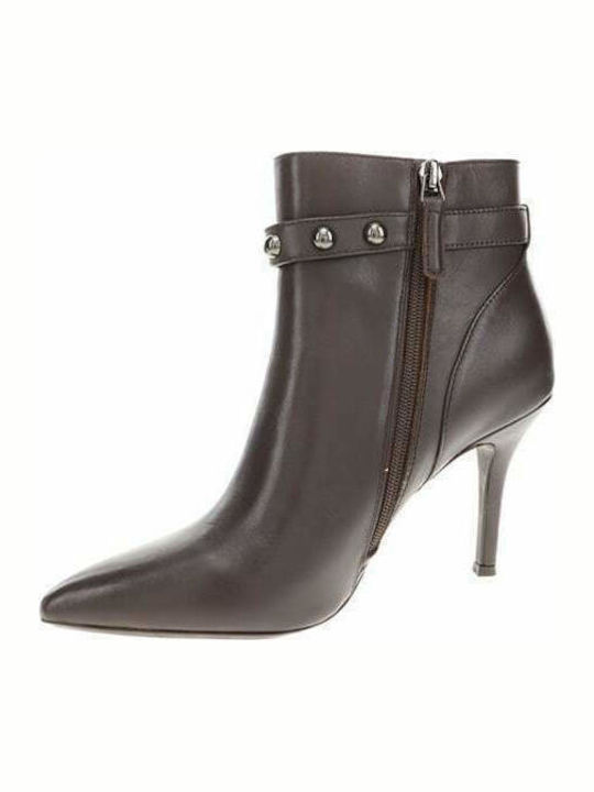 Fatrina Leather Women's Ankle Boots Brown