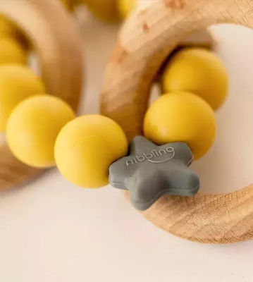 Nibbling Stellar Teething Ring made of Wood for 0 m+ 1pcs BR75819