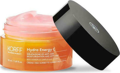 Korff Hydra Energy C Feuchtigkeitsspendend & Anti-Aging Creme Gesicht mit Vitamin C 50ml