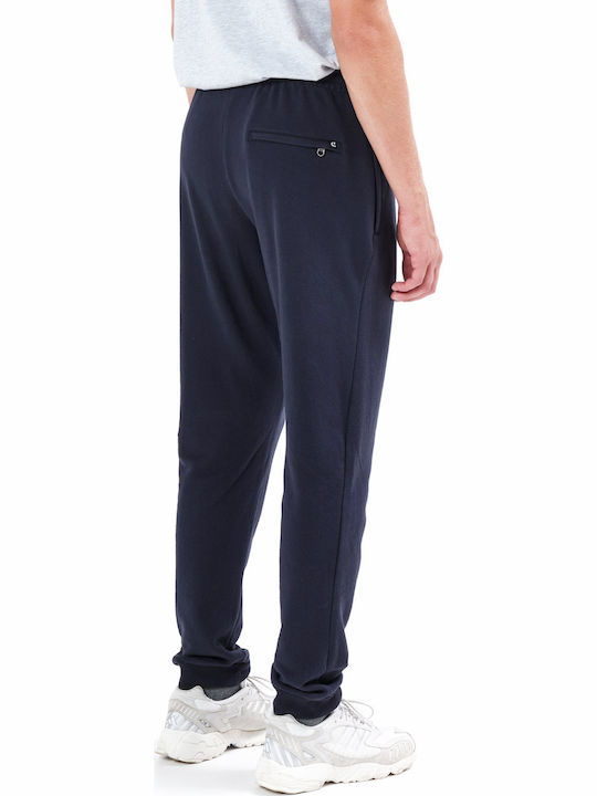 Sweatpants with Elastic Navy Blue