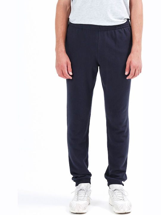 Sweatpants with Elastic Navy Blue