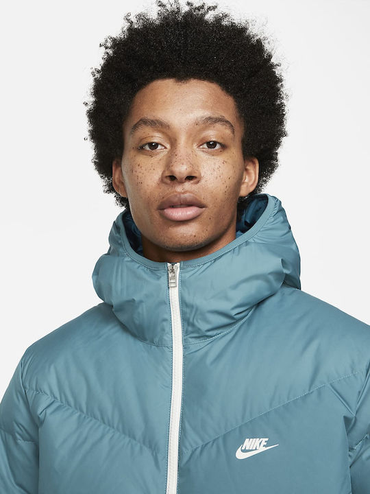 Jachetă de Iarnă Sport Wear Storm Fit Puffer Rift Albastru / Albastru Court