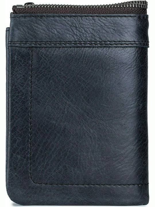 Leather Men's Wallet Classic with RFID Black