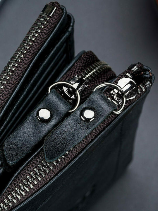 Leather Men's Wallet Classic with RFID Black