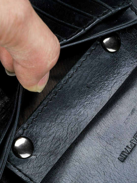 Leather Men's Wallet Classic with RFID Black