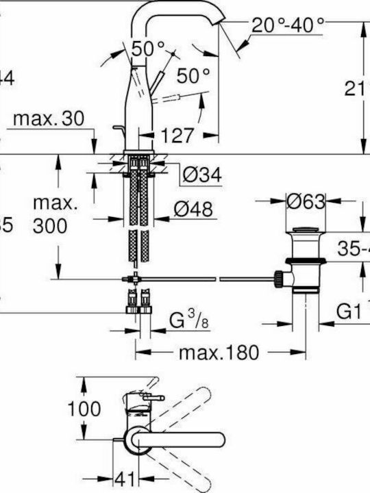 Grohe Essence Миксер Смесител за мивка