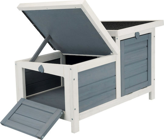 Trixie Rodent Cage Two-Door Gray/White Cage for Small Animals 70x43x45cm