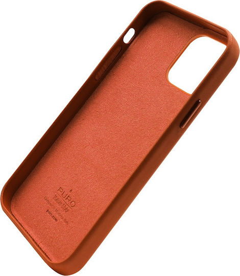 Puro Sky Eco Leather Back Cover Synthetic Leather Orange (iPhone 13) IPC1361SKYORA