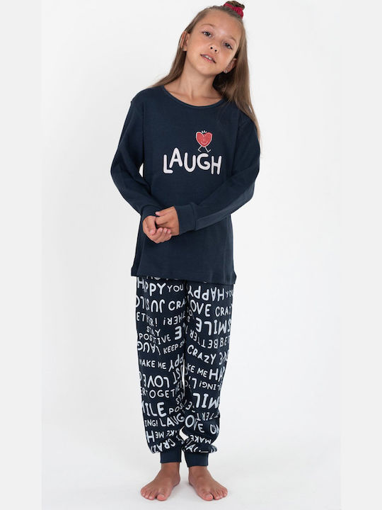 Galaxy Pijama pentru copii De iarnă Albastru marin