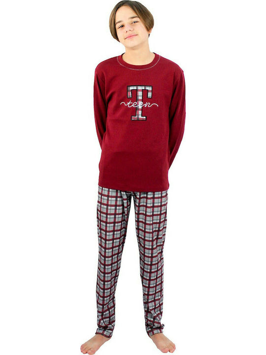 Galaxy Kids' Pajamas Winter Burgundy