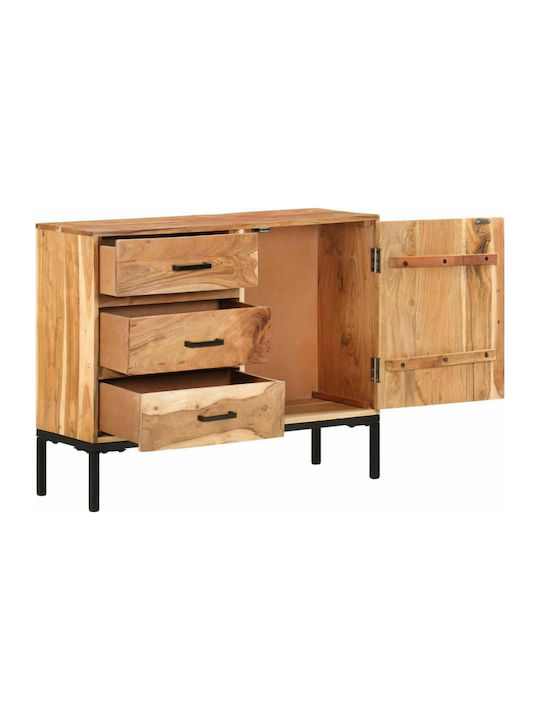 Sideboard made of Solid Wood with Drawers Acacia wood 88x30x73cm