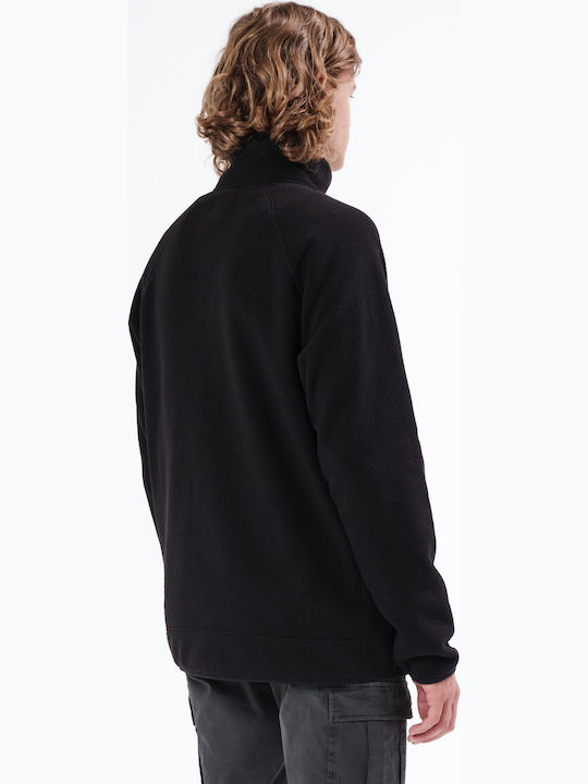 212.EM29.109 Men's Fleece Cardigan Black