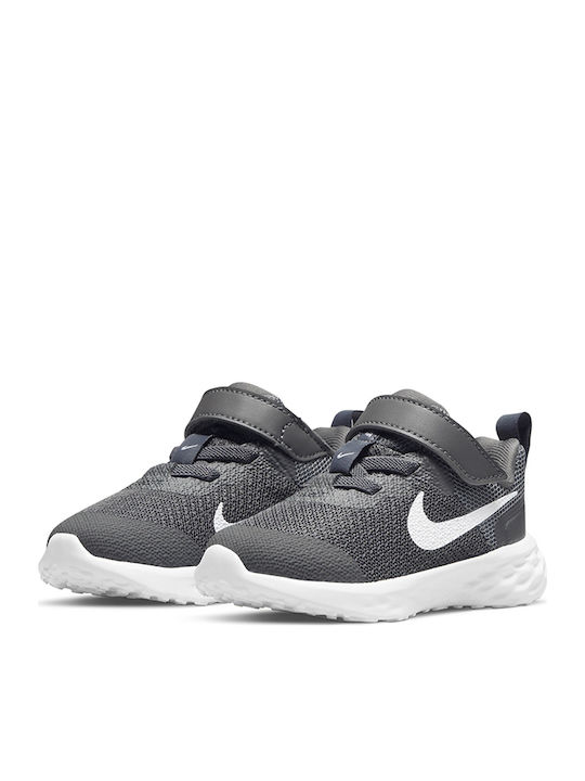 Revolution 6 Incaltaminte Sport Copii Alergare Cu Închidere Hoop & Loop Iron Grey / White / Smoke Grey