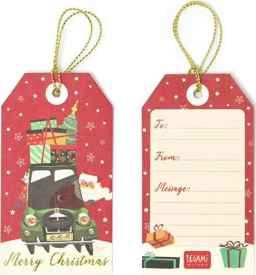 Legami Milano Gift Tags Happy Christmas Коледна Декорация 10бр (Различни дизайни)