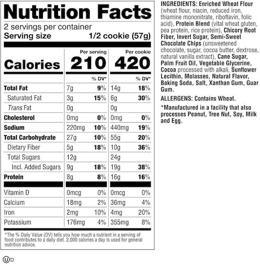 Lenny & Larry's Biscuits Protein The Complete Cookie With Chips Double Chocolate 1pcs 113gr