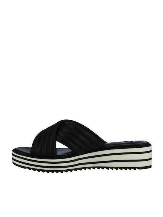 Zonita3 Women's Platform Wedge Sandals Black