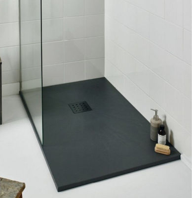 Karag Rectangular Artificial Stone Shower Ardesia Pietra 100x140x3cm