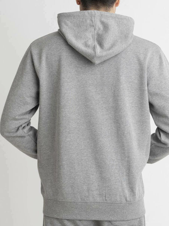 Russell Athletic Men's Sweatshirt with Hood and Pockets Gray