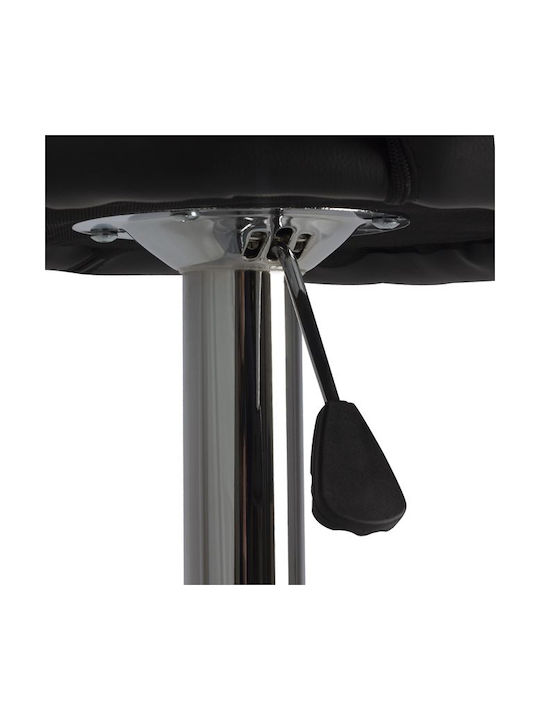 Stools Bar Upholstered with Faux Leather Rea Black 1pcs 54x40x79cm HM203.01