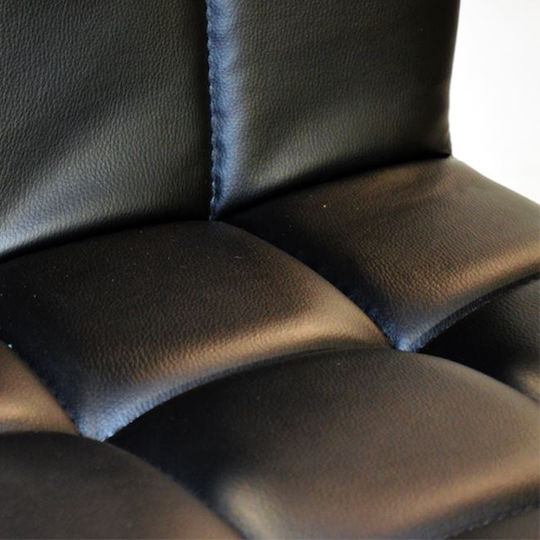 Scaune Bar Diana cu Spătar & Înălțime Reglabilă Negru 44x40x90-110cm
