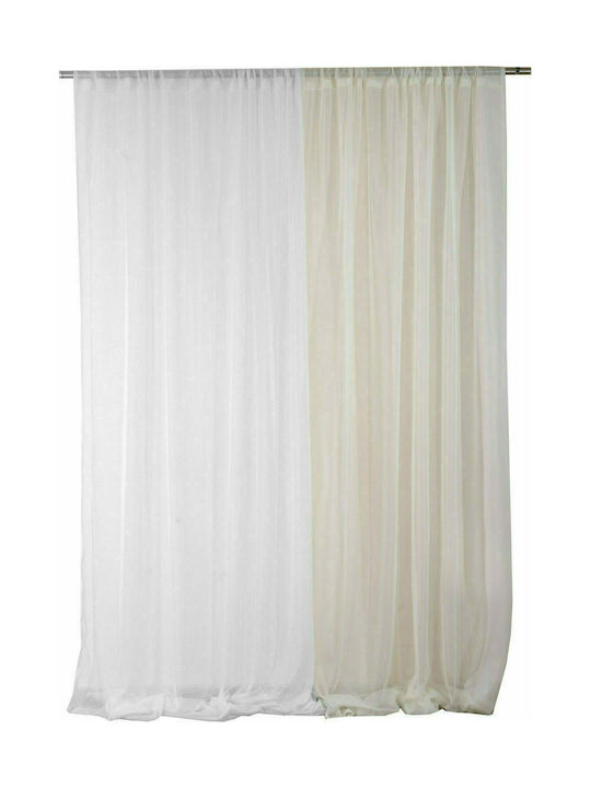 Viopros Curtain with Pencil Pleat 1060 Ecru 140x270cm