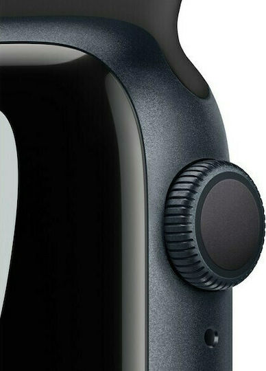 Apple Watch Series 7 Nike Aluminium 45mm Waterproof with Heart Rate Monitor (Midnight)