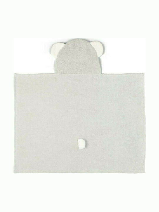 Mamas & Papas Hooded Baby Bath Towel Koala Gray