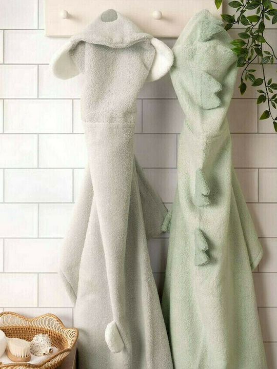 Mamas & Papas Hooded Baby Bath Towel Koala Gray