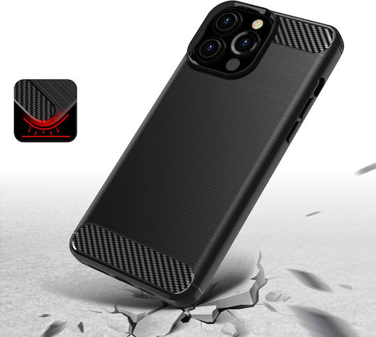 Powertech Back Cover Σιλικόνης Μαύρο (iPhone 13 Pro Max)