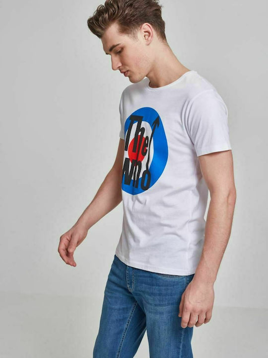 Merchcode MC135 The Who Classic Target Tricou Alb Bumbac MC135-00220