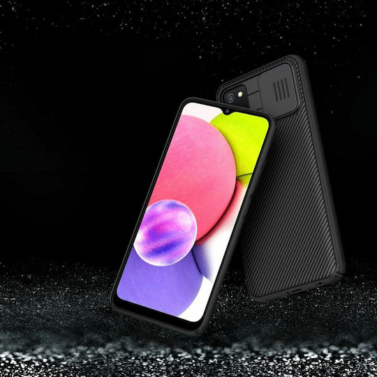 Nillkin Camshield Задна корица Пластмаса Черен (Galaxy A03s)
