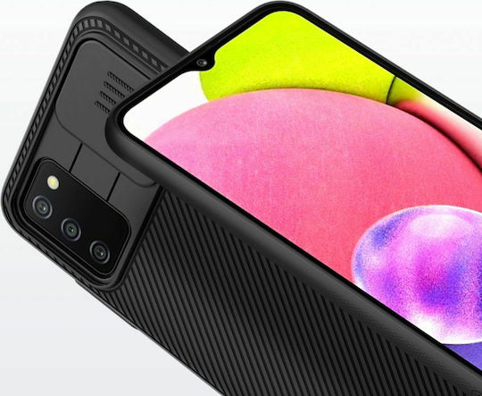 Nillkin Camshield Задна корица Пластмаса Черен (Galaxy A03s)