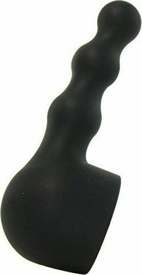 Bodywand Silicone Pleasure Beads Attachment Vibrator Head 8cm Black