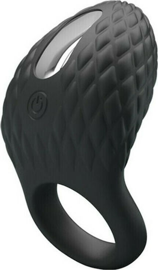 Pretty Love Heloise Silicone Vibrating Cock Ring Black